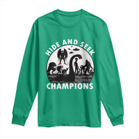 Hide And Seek Champions Long Sleeve Shirt Funny Cryptid Cryptozoology - Wonder Print Shop
