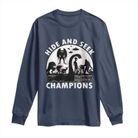 Hide And Seek Champions Long Sleeve Shirt Funny Cryptid Cryptozoology - Wonder Print Shop
