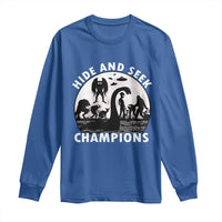 Hide And Seek Champions Long Sleeve Shirt Funny Cryptid Cryptozoology - Wonder Print Shop