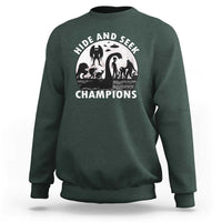 Hide And Seek Champions Sweatshirt Funny Cryptid Cryptozoology - Wonder Print Shop
