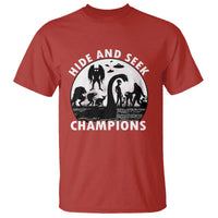 Hide And Seek Champions T Shirt Funny Cryptid Cryptozoology - Wonder Print Shop