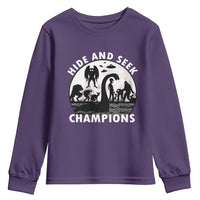 Hide And Seek Champions Youth Sweatshirt Funny Cryptid Cryptozoology - Wonder Print Shop