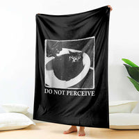 Do Not Perceive Me Funny Meme Cat Lover Throw Blanket Funny Cat Sarcstic Meme