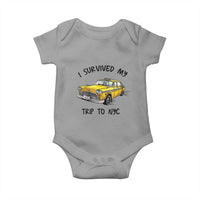 I Survived My Trip to NYC Baby Onesie Funny New York City Yellow Taxi Meme Gift