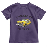 I Survived My Trip to NYC Toddler T Shirt Funny New York City Yellow Taxi Meme Gift