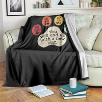 Do Not Ask Me For Life Advice Throw Blanket Funny Sarcastic Dog Lover Gift