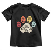 Do Not Ask Me For Life Advice Toddler T Shirt Funny Sarcastic Dog Lover Gift