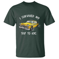 I Survived My Trip to NYC T Shirt Funny New York City Yellow Taxi Meme