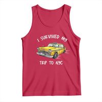 I Survived My Trip to NYC Tank Top Funny New York City Yellow Taxi Meme