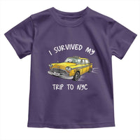 I Survived My Trip to NYC Toddler T Shirt Funny New York City Yellow Taxi Meme