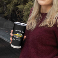 I Survived My Trip to NYC Tumbler Cup Funny New York City Yellow Taxi Meme