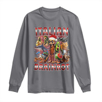 Italian Brainrot Christmas Meme Long Sleeve Shirt Funny Brain Rot Gen Z Meme - Wonder Print Shop