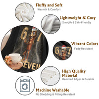 67 Six Seven Italian Brainrot Meme Throw Blanket Funny Tung Tung Tung Sahur Christmas - Wonder Print Shop