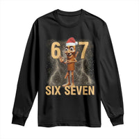 67 Six Seven Italian Brainrot Meme Long Sleeve Shirt Funny Tung Tung Tung Sahur Christmas - Wonder Print Shop