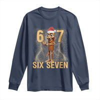 67 Six Seven Italian Brainrot Meme Long Sleeve Shirt Funny Tung Tung Tung Sahur Christmas - Wonder Print Shop