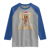 67 Six Seven Italian Brainrot Meme Raglan Shirt Funny Tung Tung Tung Sahur Christmas - Wonder Print Shop