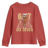 67 Six Seven Italian Brainrot Meme Youth Sweatshirt Funny Tung Tung Tung Sahur Christmas - Wonder Print Shop