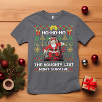 Nakatomi Plaza Christmas T Shirt Funny Santa Gun Cosplay Xmas - Wonder Print Shop