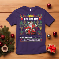 Nakatomi Plaza Christmas T Shirt Funny Santa Gun Cosplay Xmas - Wonder Print Shop