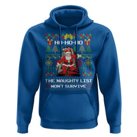 Nakatomi Plaza Christmas Hoodie Funny Santa Gun Cosplay Xmas - Wonder Print Shop