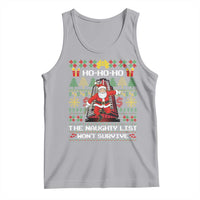 Nakatomi Plaza Christmas Tank Top Funny Santa Gun Cosplay Xmas - Wonder Print Shop