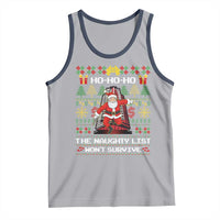 Nakatomi Plaza Christmas Tank Top Funny Santa Gun Cosplay Xmas - Wonder Print Shop