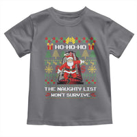 Nakatomi Plaza Christmas Toddler T Shirt Funny Santa Gun Cosplay Xmas - Wonder Print Shop