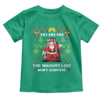 Nakatomi Plaza Christmas Toddler T Shirt Funny Santa Gun Cosplay Xmas - Wonder Print Shop