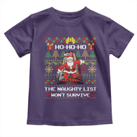 Nakatomi Plaza Christmas Toddler T Shirt Funny Santa Gun Cosplay Xmas - Wonder Print Shop