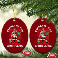 Nakatomi Plaza Christmas Ceramic Ornament Yippee Ki Yay Santa Claus - Wonder Print Shop