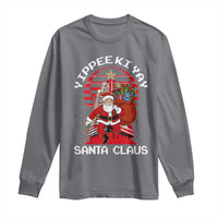 Nakatomi Plaza Christmas Long Sleeve Shirt Yippee Ki Yay Santa Claus - Wonder Print Shop