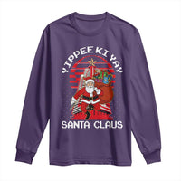 Nakatomi Plaza Christmas Long Sleeve Shirt Yippee Ki Yay Santa Claus - Wonder Print Shop