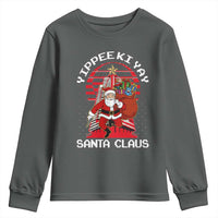 Nakatomi Plaza Christmas Youth Sweatshirt Yippee Ki Yay Santa Claus - Wonder Print Shop