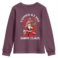 Nakatomi Plaza Christmas Youth Sweatshirt Yippee Ki Yay Santa Claus - Wonder Print Shop