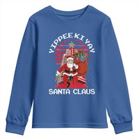 Nakatomi Plaza Christmas Youth Sweatshirt Yippee Ki Yay Santa Claus - Wonder Print Shop