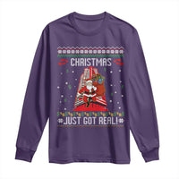 Nakatomi Plaza Christmas Long Sleeve Shirt Just Got Real - Wonder Print Shop