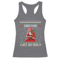 Nakatomi Plaza Christmas Racerback Tank Top Just Got Real - Wonder Print Shop