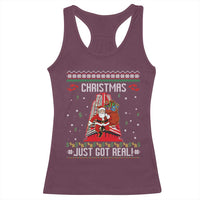 Nakatomi Plaza Christmas Racerback Tank Top Just Got Real - Wonder Print Shop