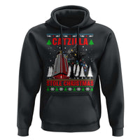 Nakatomi Plaza Christmas Hoodie Funny Catzilla Monster Xmas - Wonder Print Shop