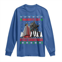 Nakatomi Plaza Christmas Long Sleeve Shirt Funny Catzilla Monster Xmas - Wonder Print Shop