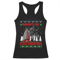 Nakatomi Plaza Christmas Racerback Tank Top Funny Catzilla Monster Xmas - Wonder Print Shop