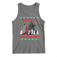 Nakatomi Plaza Christmas Tank Top Funny Catzilla Monster Xmas - Wonder Print Shop