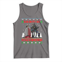 Nakatomi Plaza Christmas Tank Top Funny Catzilla Monster Xmas - Wonder Print Shop