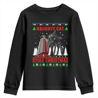 Nakatomi Plaza Christmas Youth Sweatshirt Funny Catzilla Monster Xmas - Wonder Print Shop