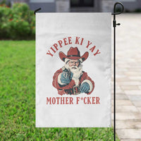 Yippee Ki Yay Mother Fcker Garden Flag Funny Santa Gun Christmas - Wonder Print Shop