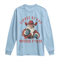 Yippee Ki Yay Mother Fcker Long Sleeve Shirt Funny Santa Gun Christmas - Wonder Print Shop