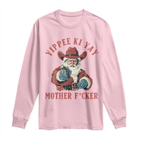 Yippee Ki Yay Mother Fcker Long Sleeve Shirt Funny Santa Gun Christmas - Wonder Print Shop