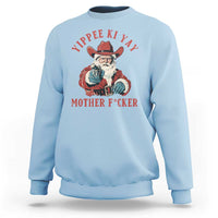 Yippee Ki Yay Mother Fcker Sweatshirt Funny Santa Gun Christmas - Wonder Print Shop