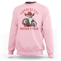 Yippee Ki Yay Mother Fcker Sweatshirt Funny Santa Gun Christmas - Wonder Print Shop