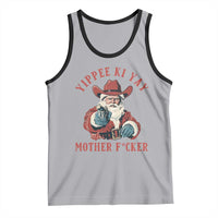 Yippee Ki Yay Mother Fcker Tank Top Funny Santa Gun Christmas - Wonder Print Shop